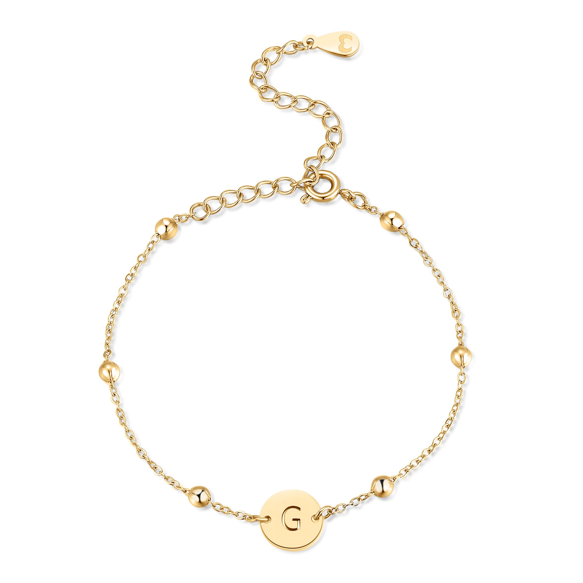 "Initial Circle" Bracelet - SophiaJewels