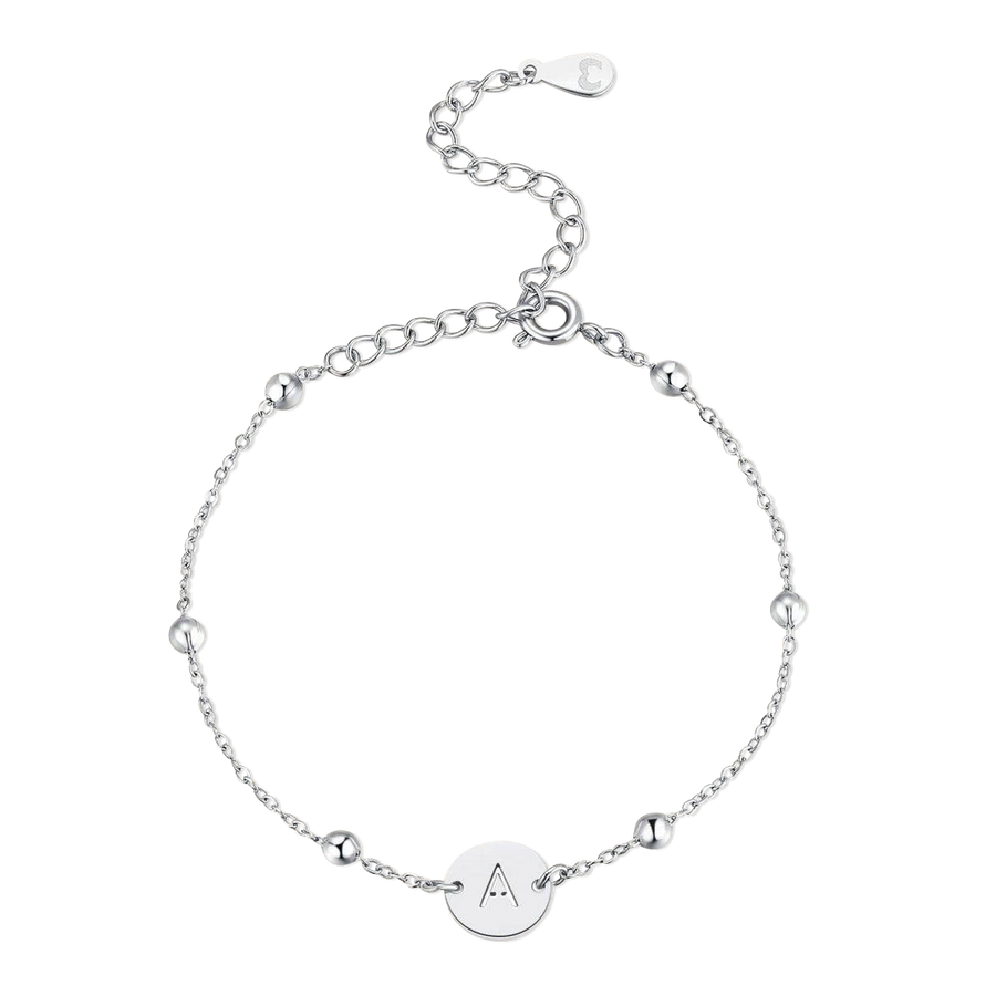 Initial Circle Bracelet - SophiaJewels