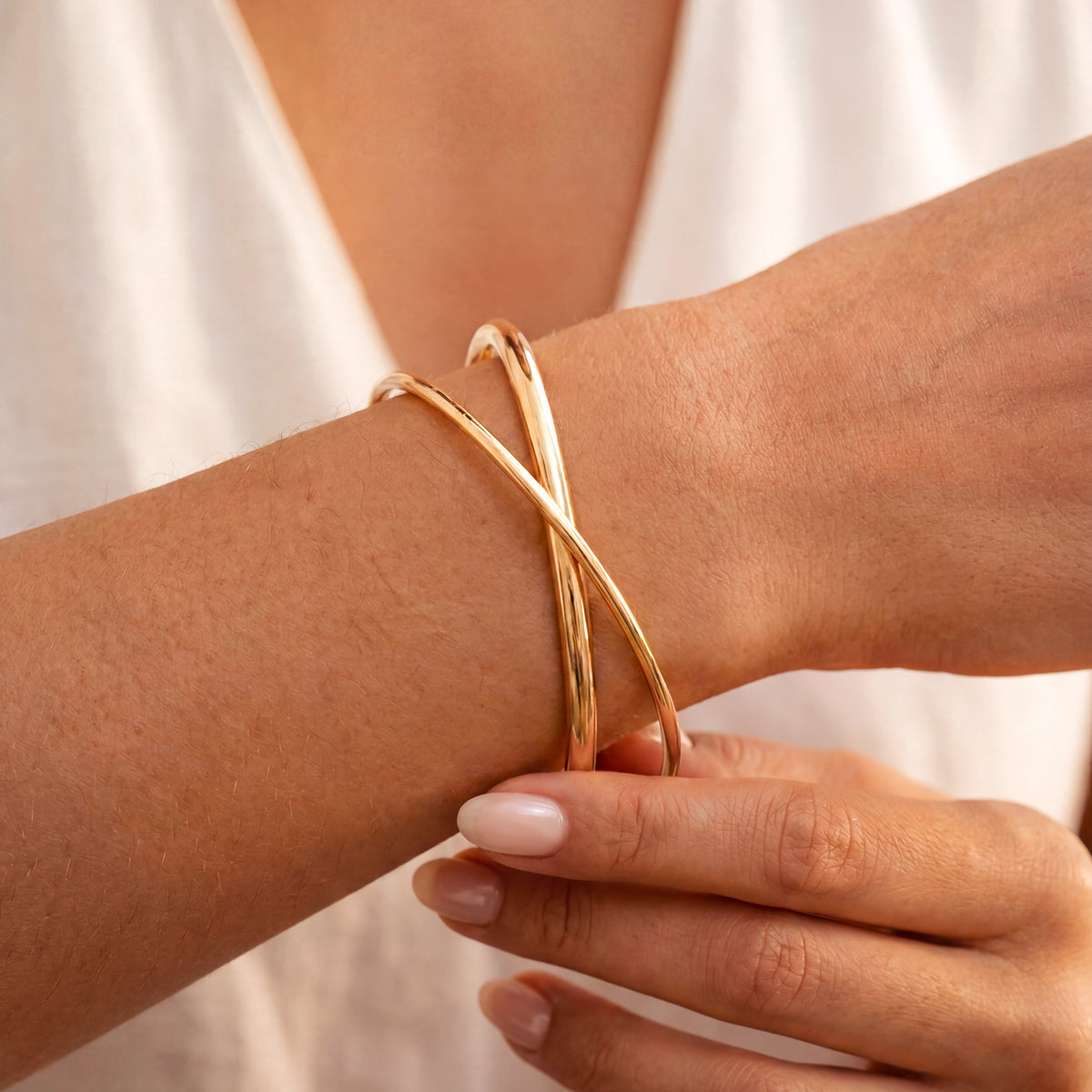 Double Twisting Cuff Bracelet