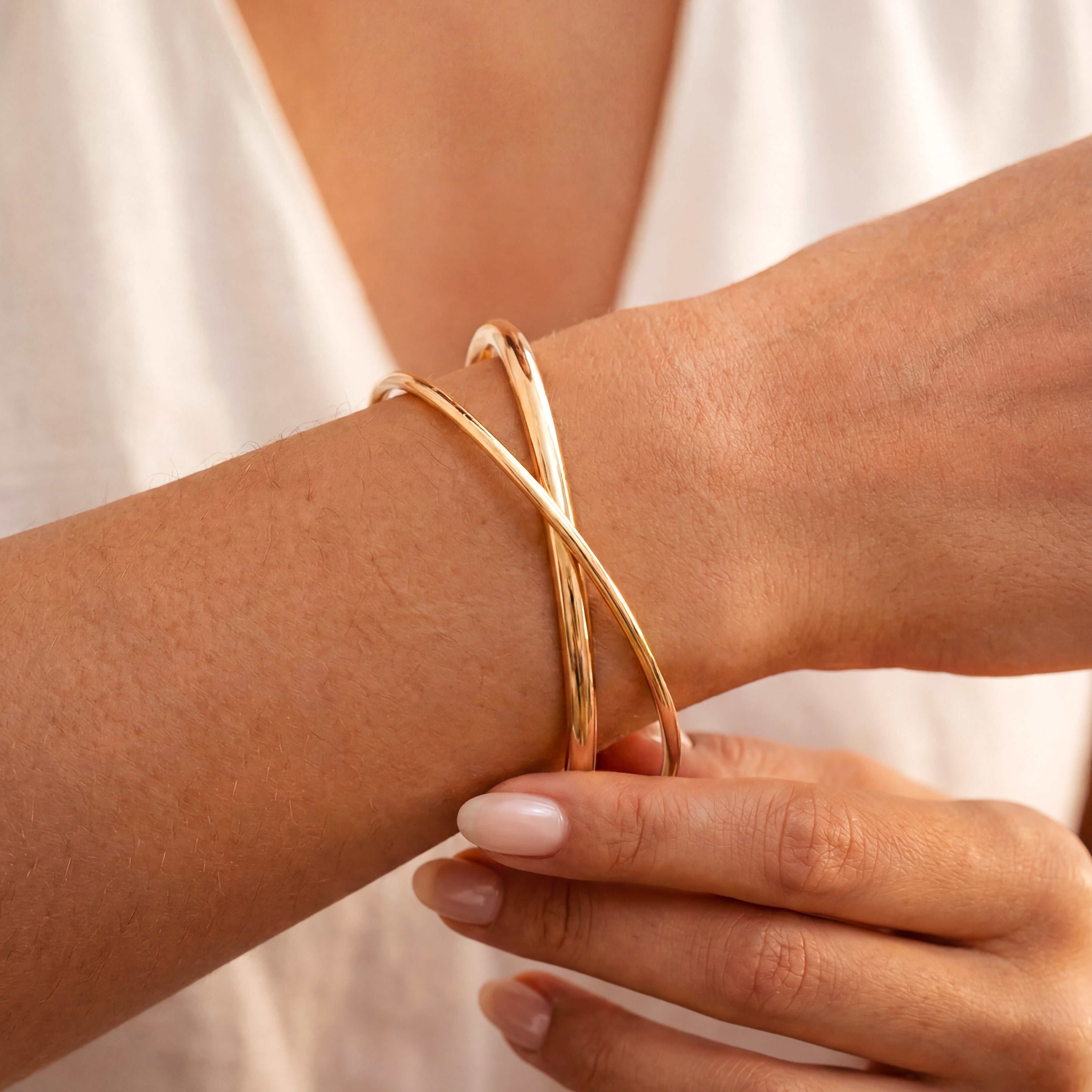 Double Twisting Cuff Bracelet