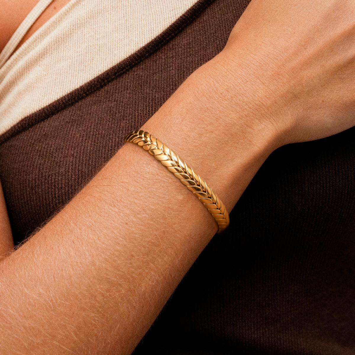 Woven Cuff Bracelet - SophiaJewels