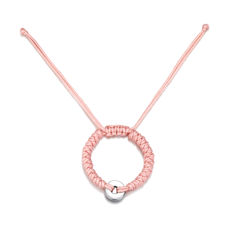 Pink Macramé Bracelet - Personalized