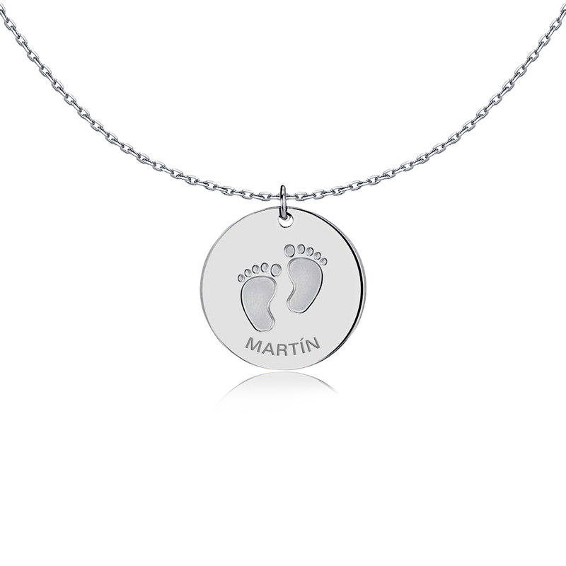 Footsteps Necklace - Personalised - SophiaJewels
