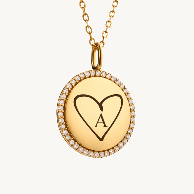 Medallion Necklace - Personalized - SophiaJewels