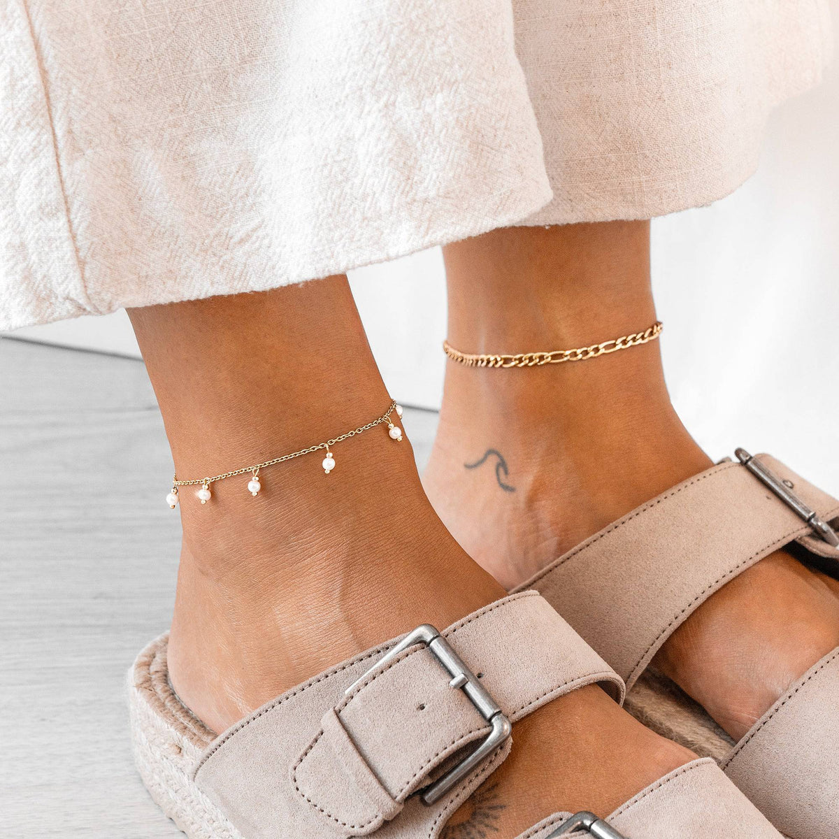 "Pearl Albar" Anklet - SophiaJewels