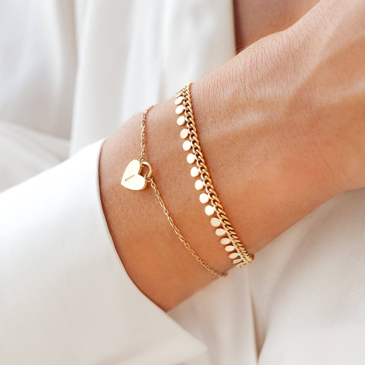 "Initial Heart" Bracelet - SophiaJewels