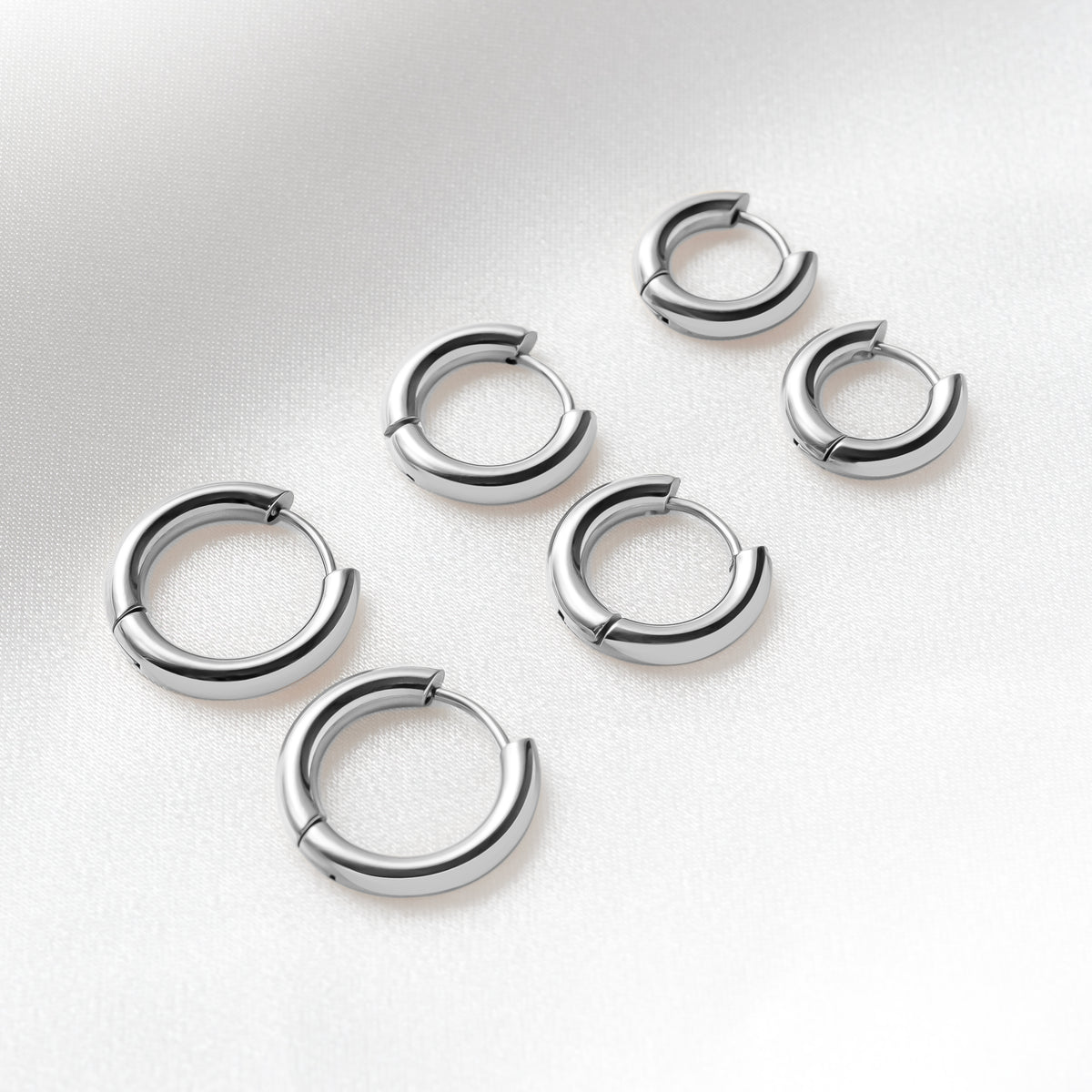 Steel Rounda Earrings - SophiaJewels