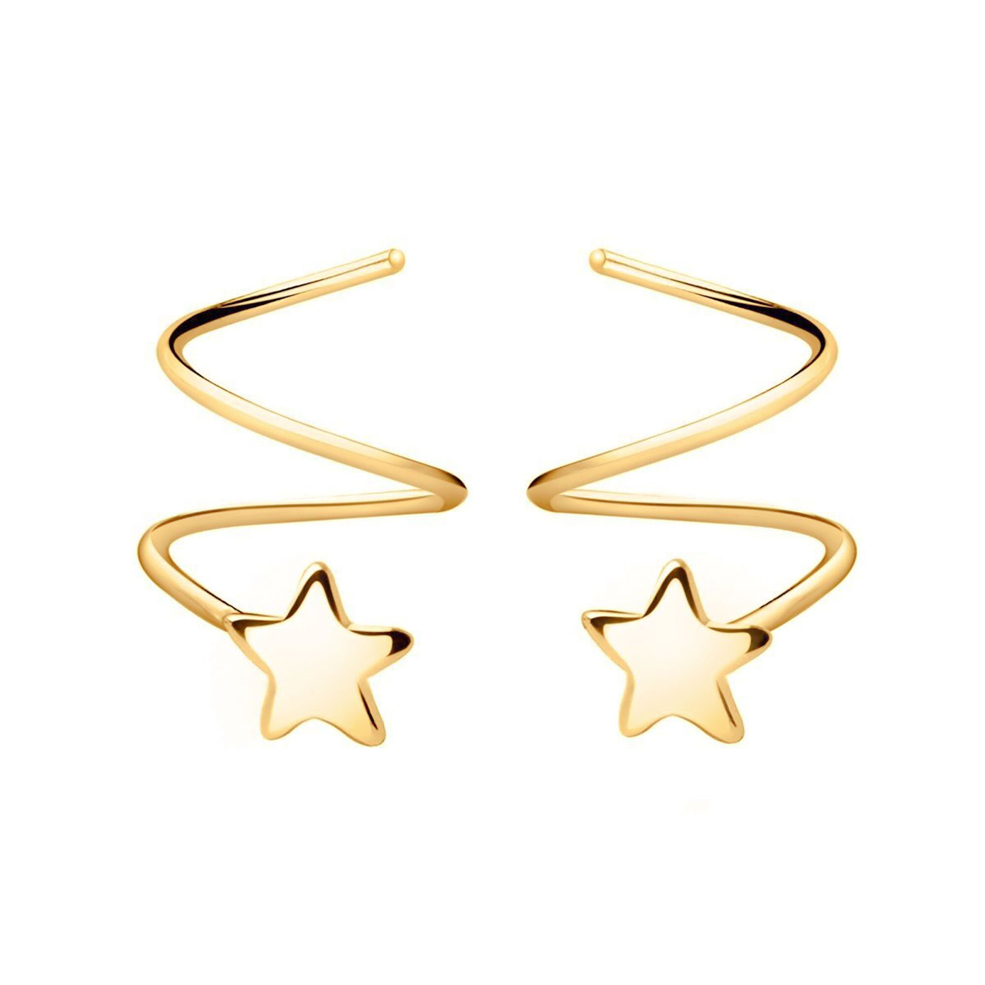 "Spiral Star" Earrings - SophiaJewels