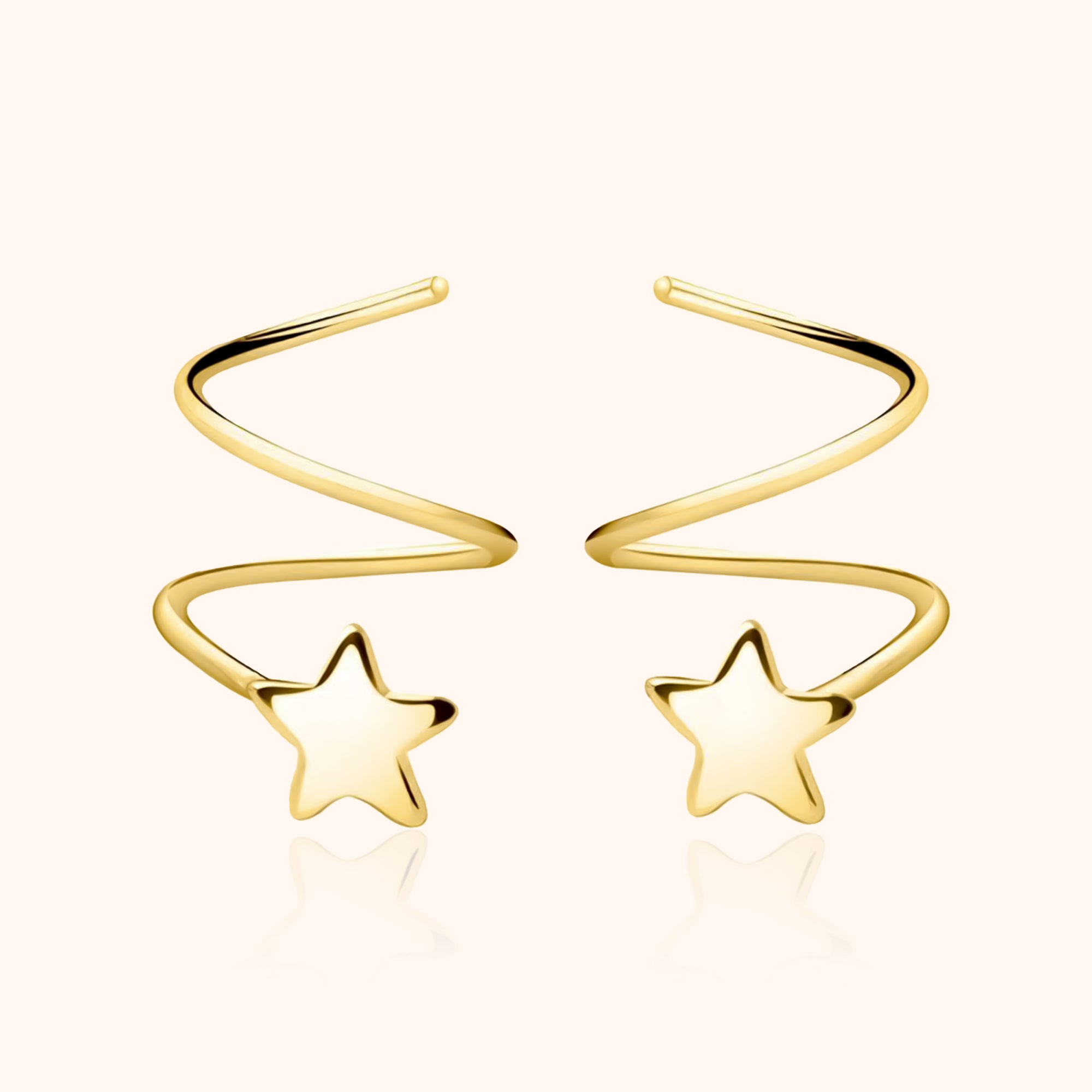 "Spiral Star" Earrings