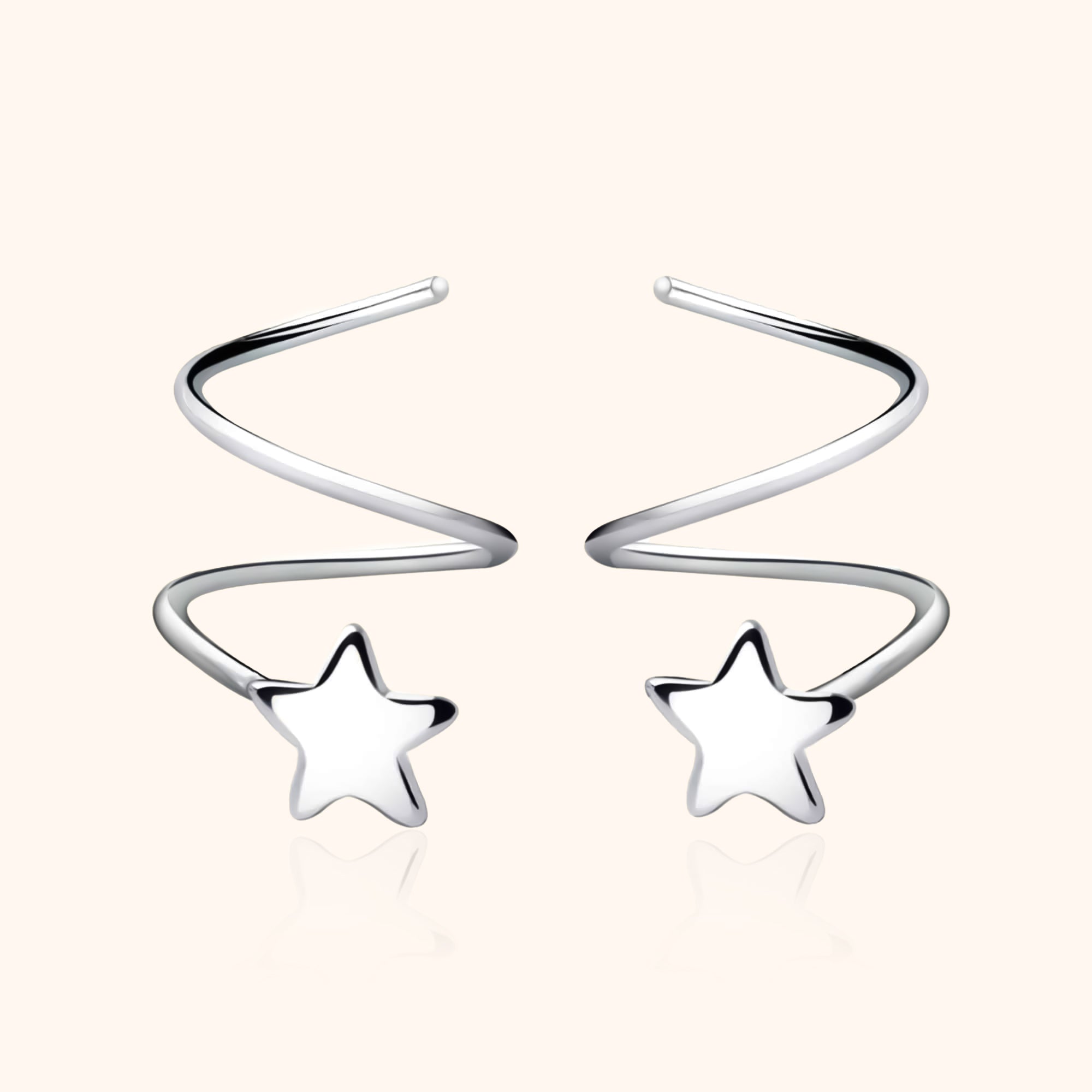 "Spiral Star" Earrings