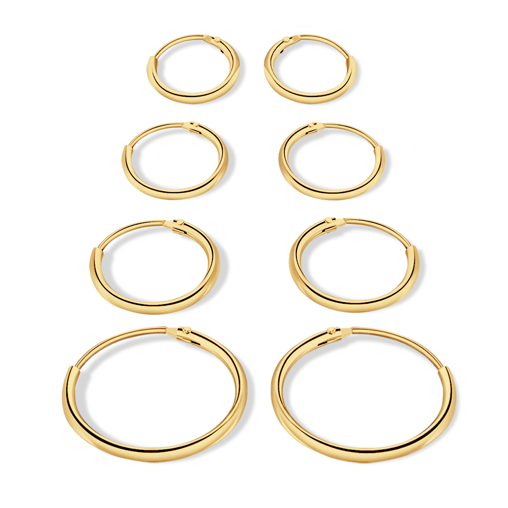 Simple Hoops Earrings - SophiaJewels