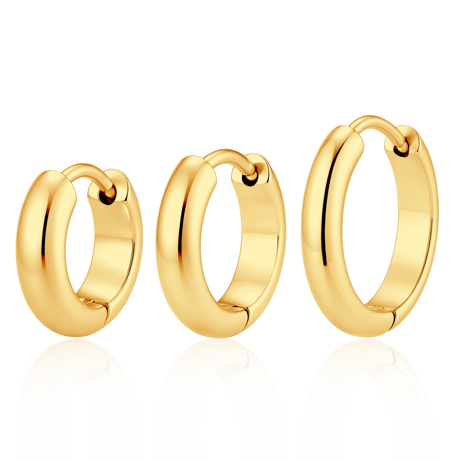 3-Hoops Earrings