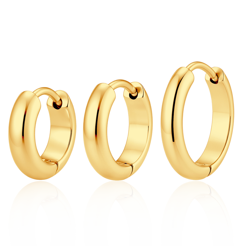 3-Hoops Earrings