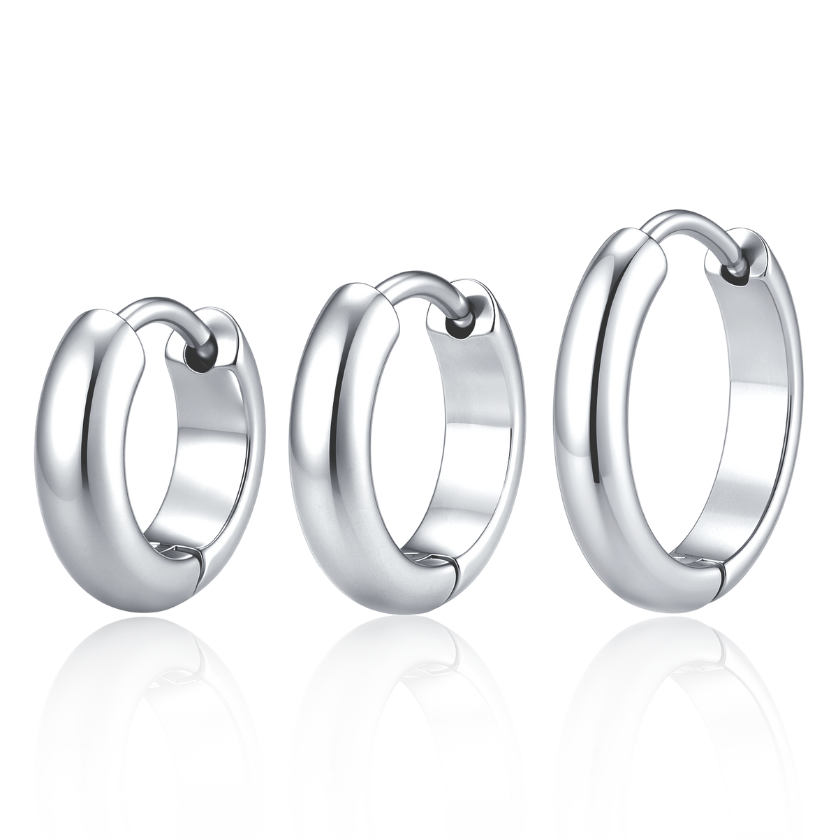 3-Hoops Earrings
