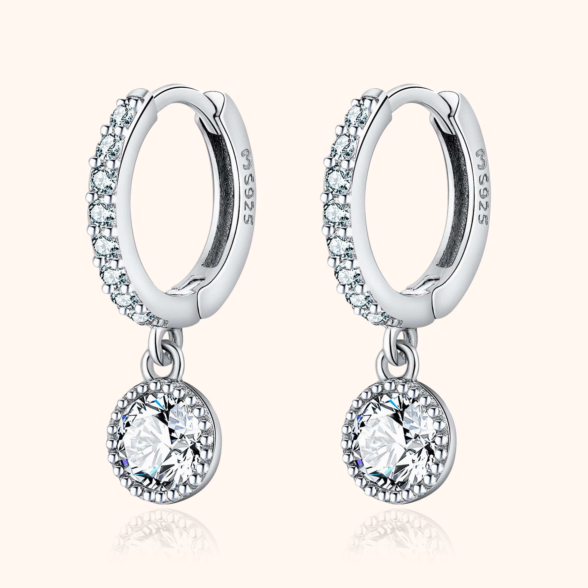 "Round Zirconia" Earrings - SophiaJewels