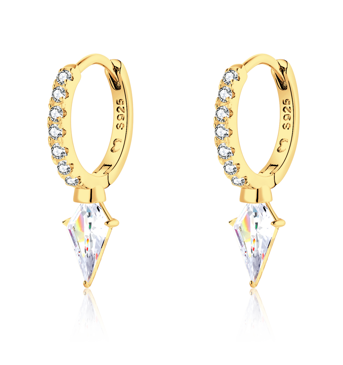 Diamond Hoop Earrings