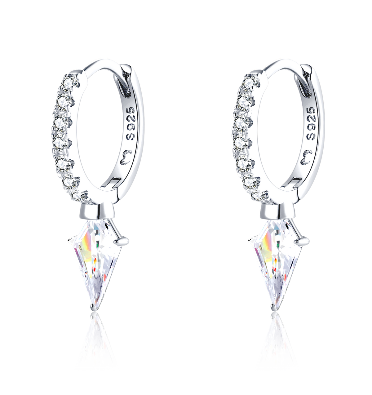 Diamond Hoop Earrings