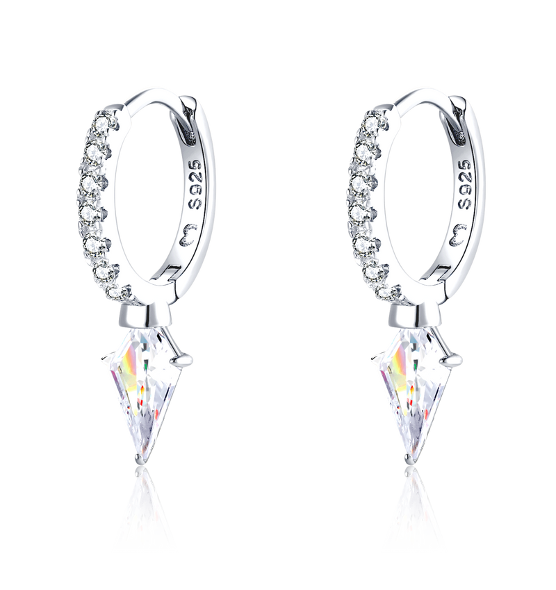 Diamond Hoop Earrings