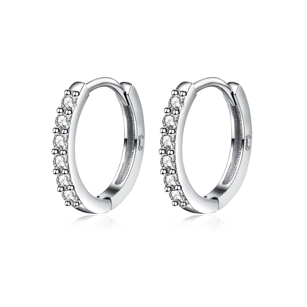 Zircon Hoop Earrings