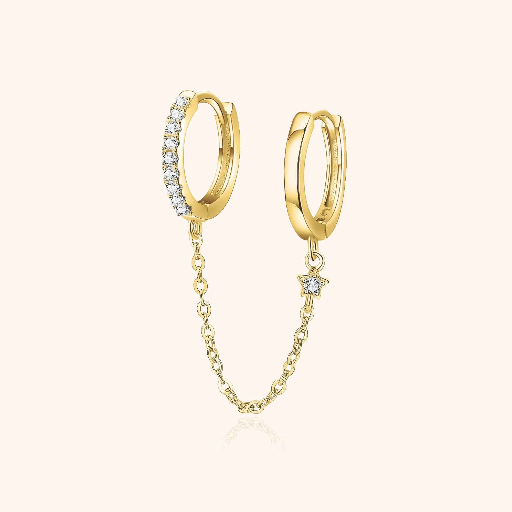 "Hoop Chain" Earrings - SophiaJewels