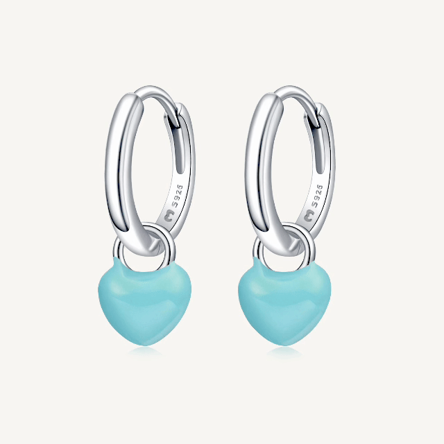 Heart Ring Hoop Earrings