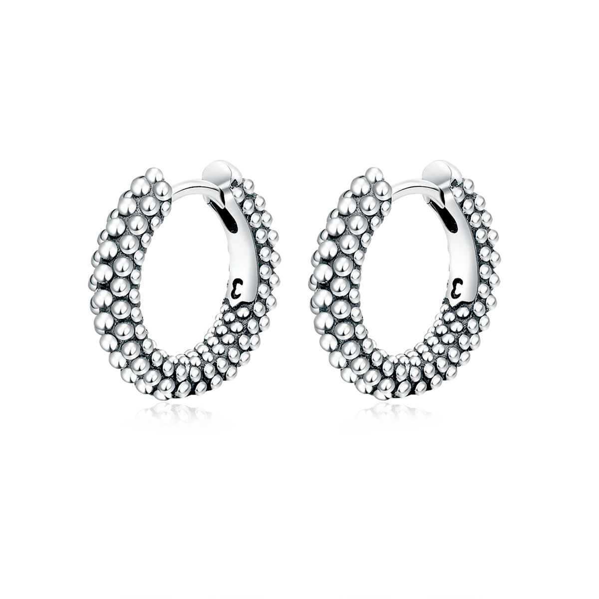 Ball Ring Hoops Earrings - SophiaJewels