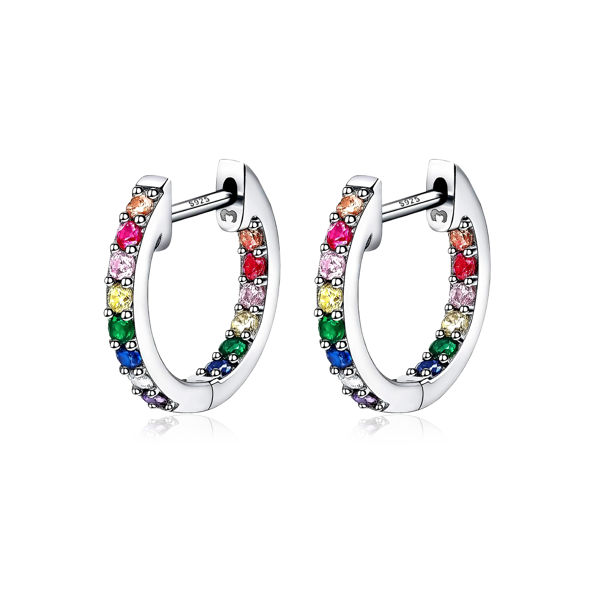 Multicoloured Hoops Earrings - SophiaJewels