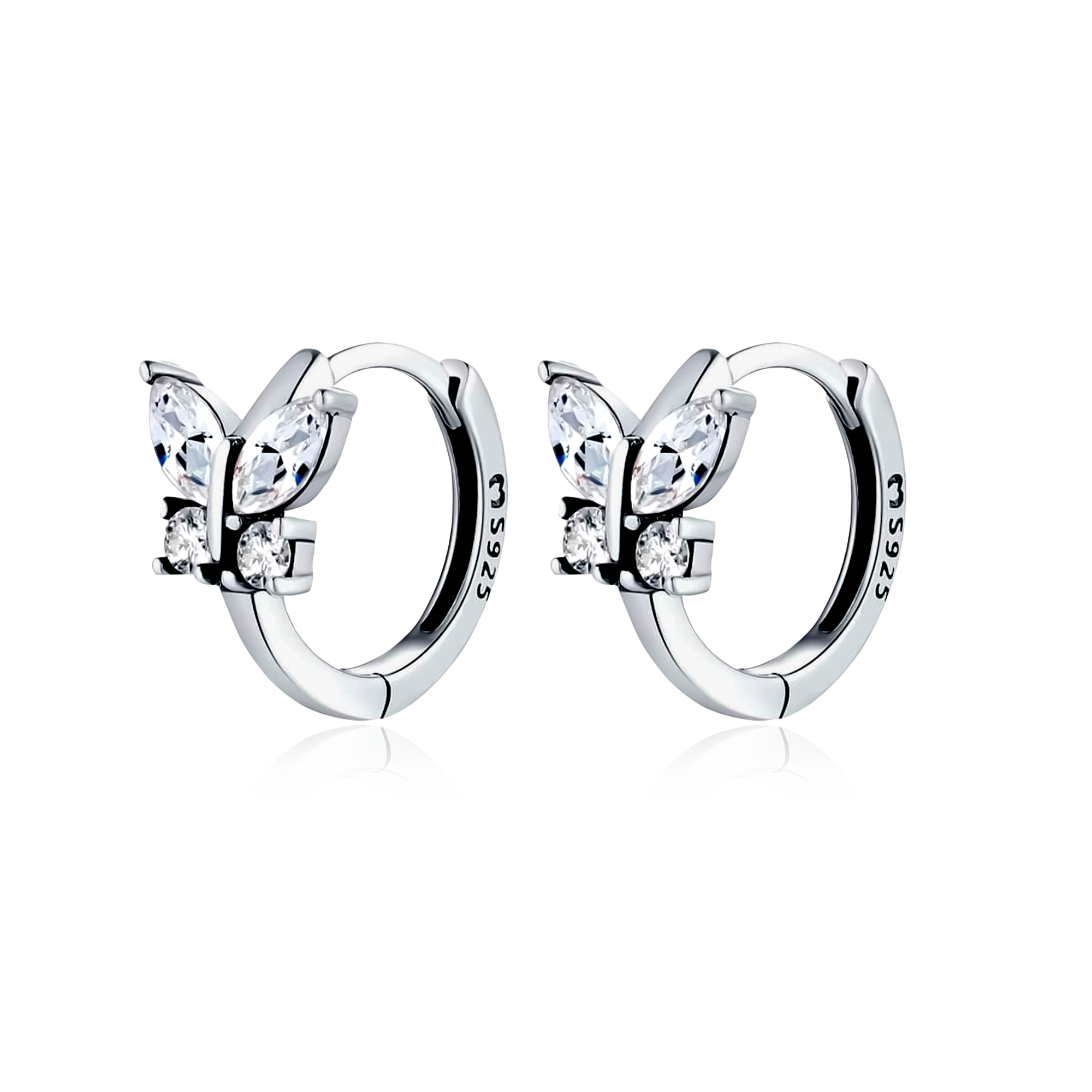 Crystal Butterfly Earrings