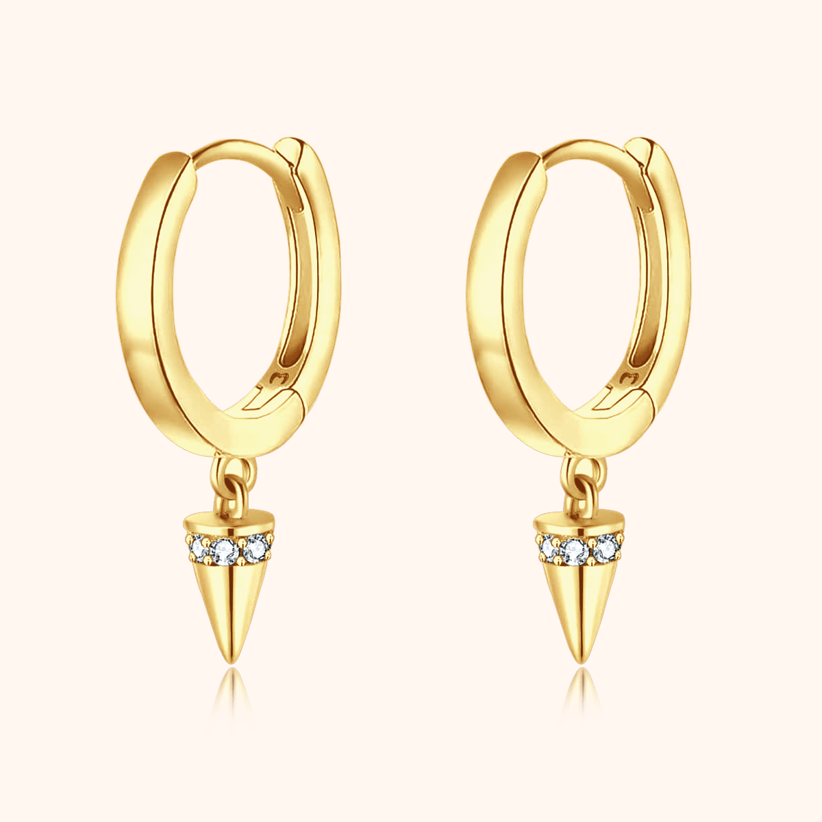 "Conical Hoop Rings" Earrings