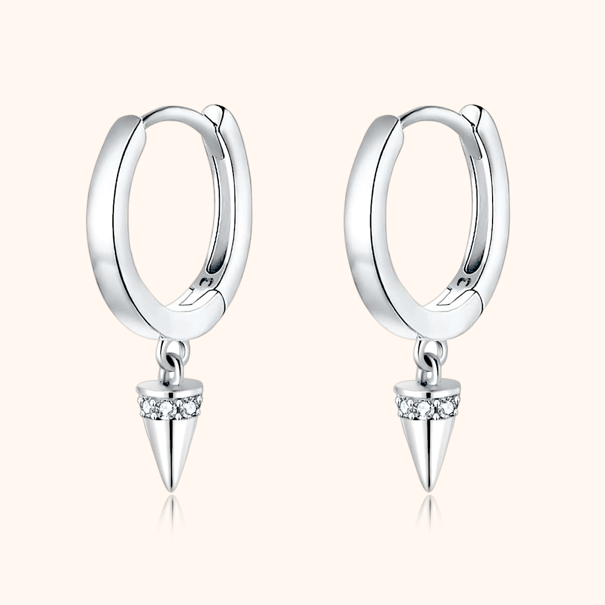 "Conical Hoop Rings" Earrings