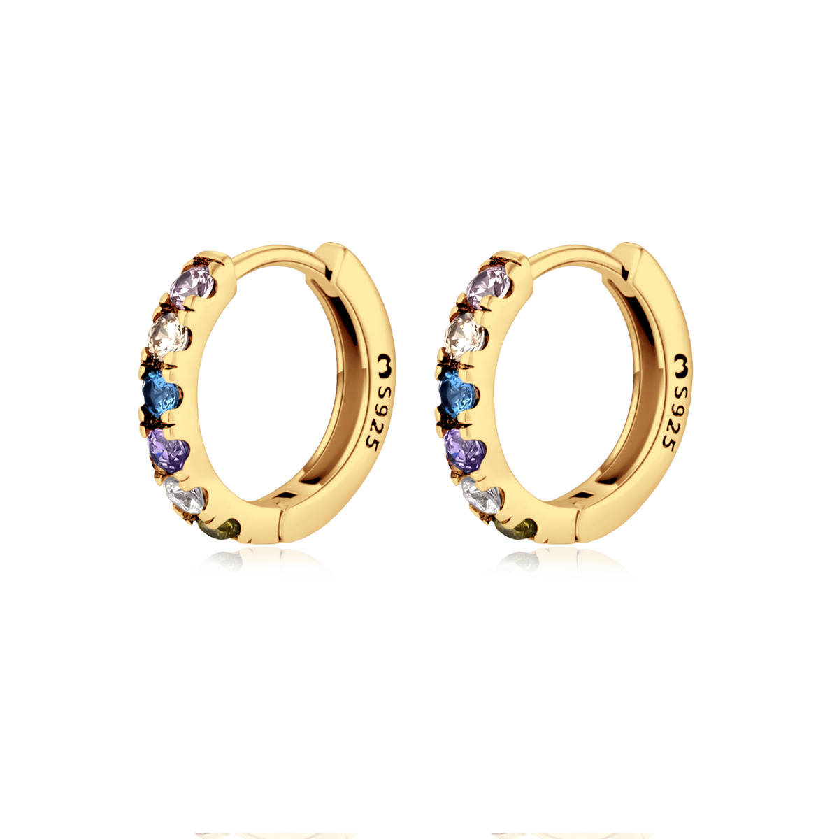 Colourful Zircons Earrings - SophiaJewels