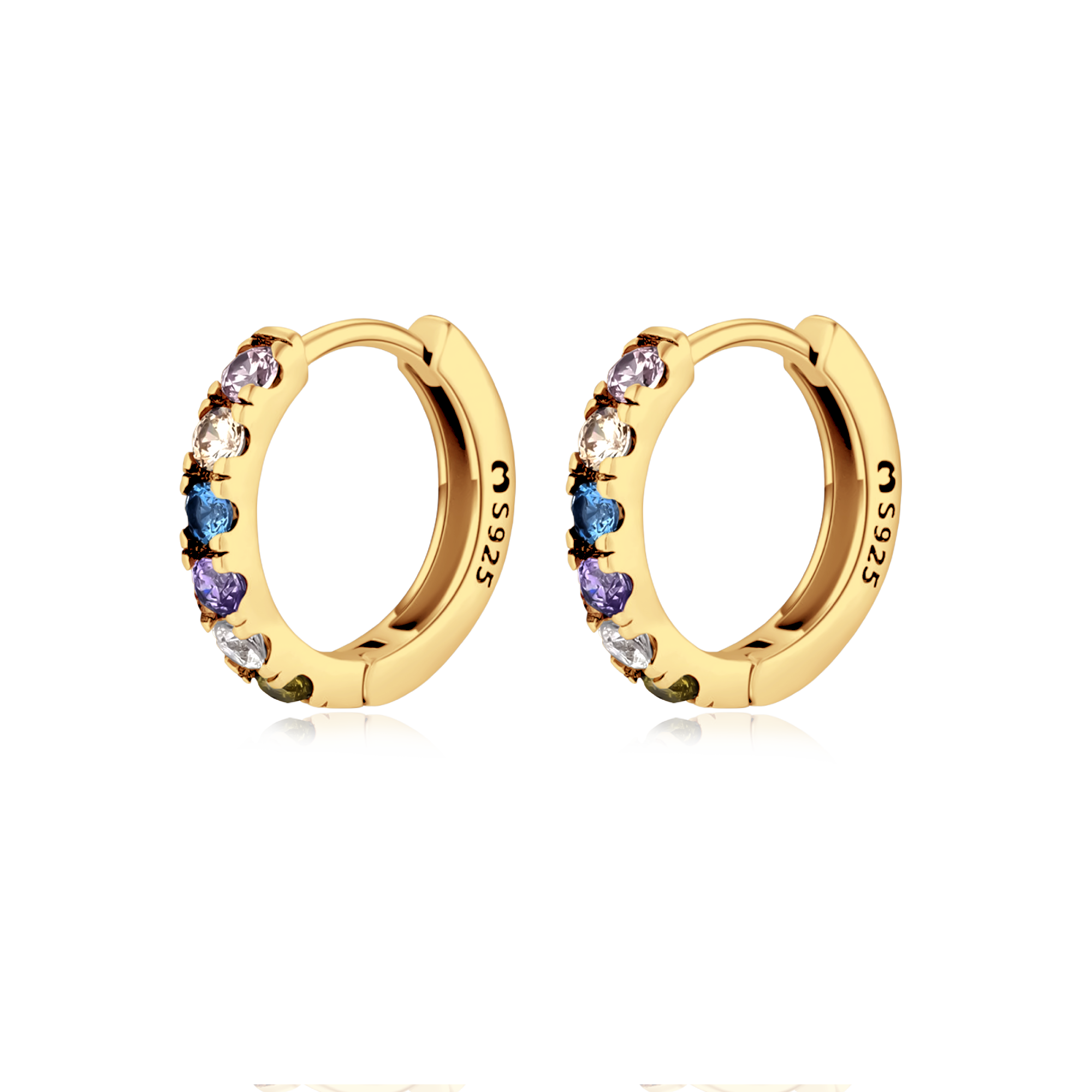 Colourful Zircons Earrings - SophiaJewels