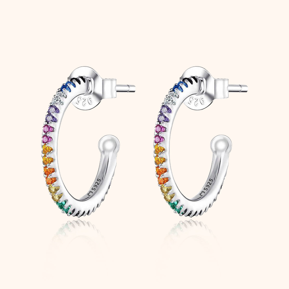 "Half Ring Colours" Earrings - SophiaJewels