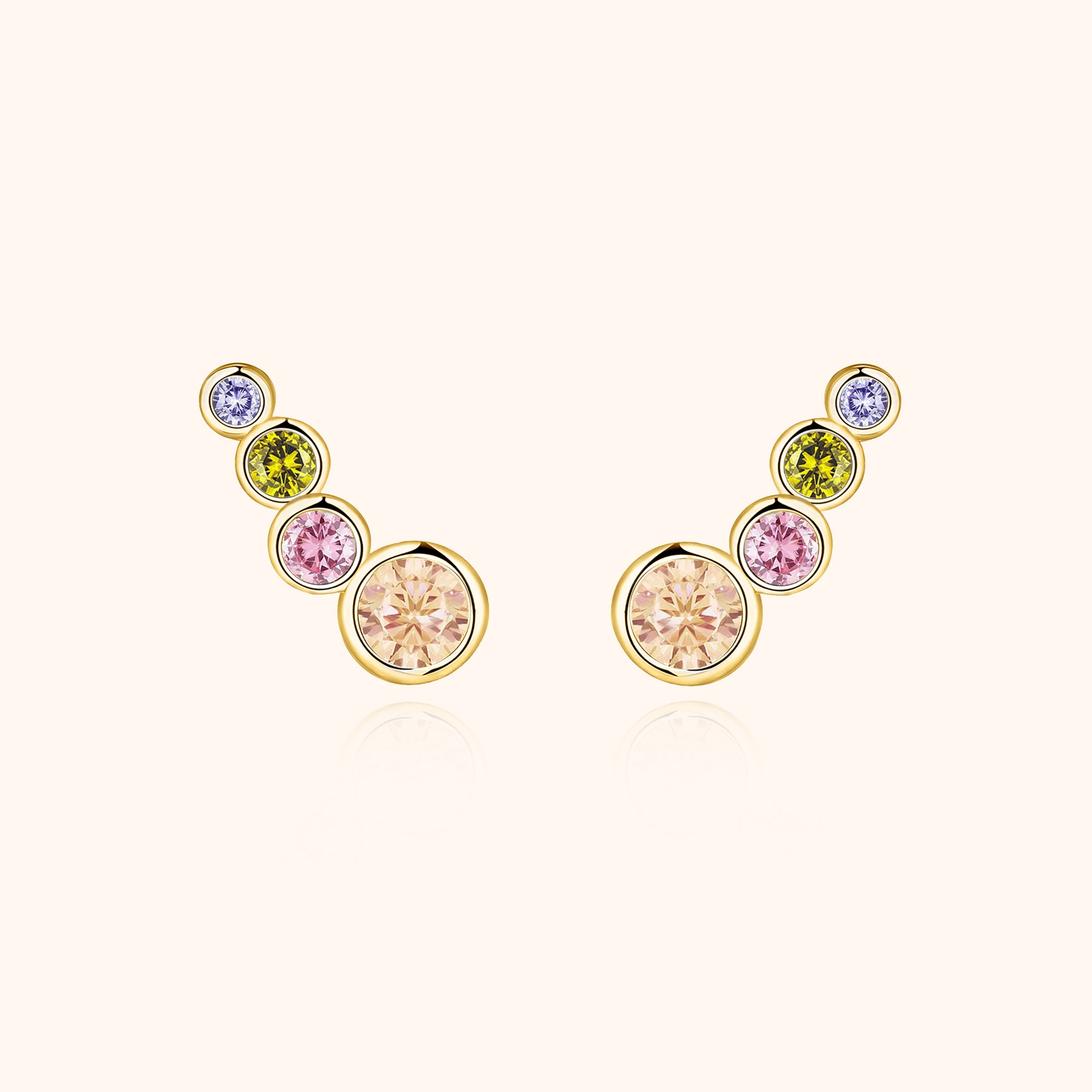 "Multicolour Circles" Earrings - SophiaJewels