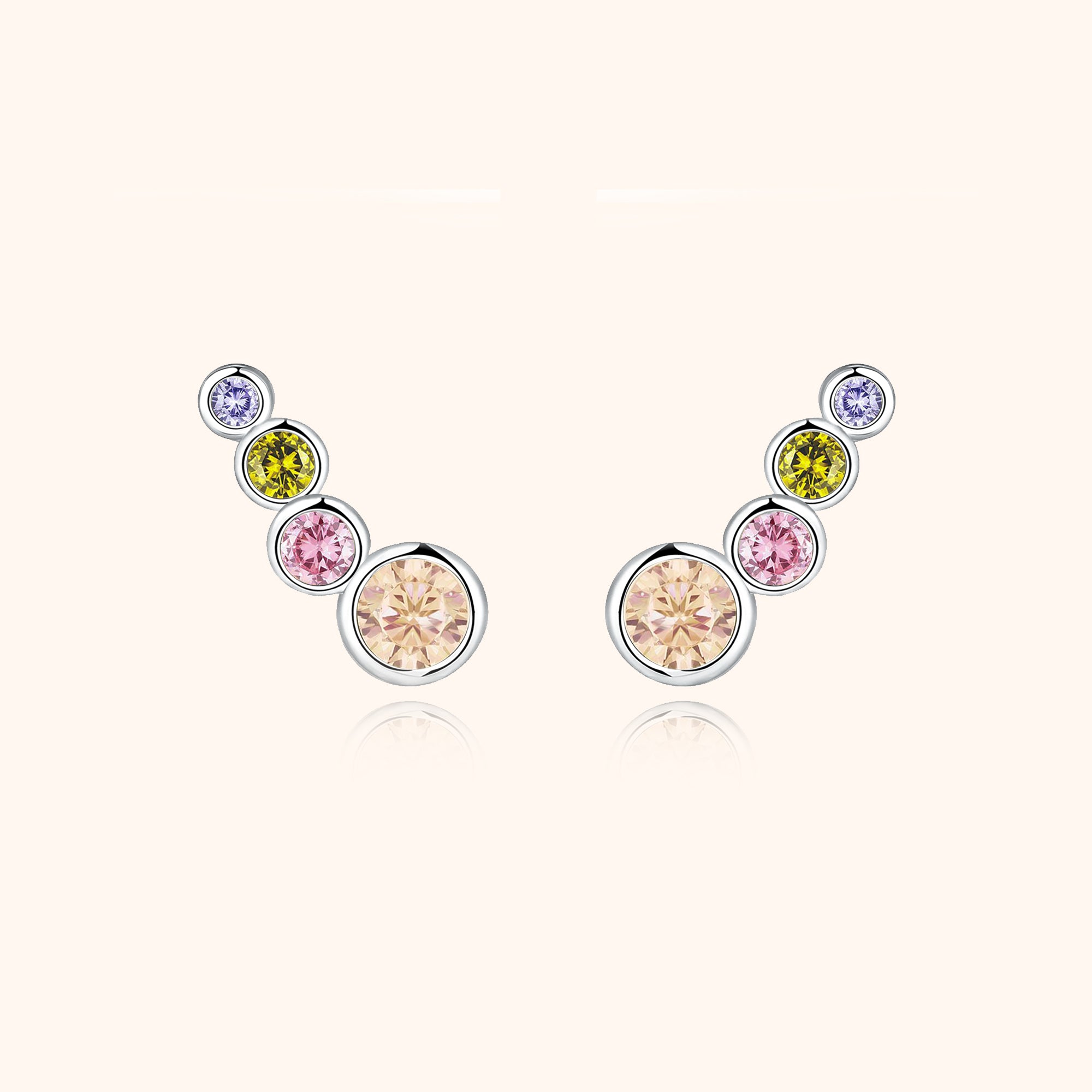 "Multicolour Circles" Earrings - SophiaJewels