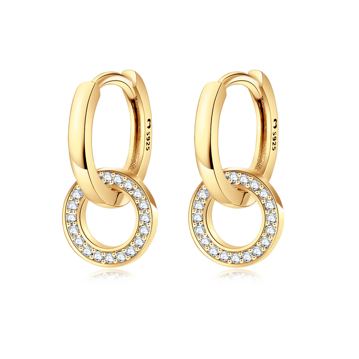 Interlocking Hoops Earrings - SophiaJewels