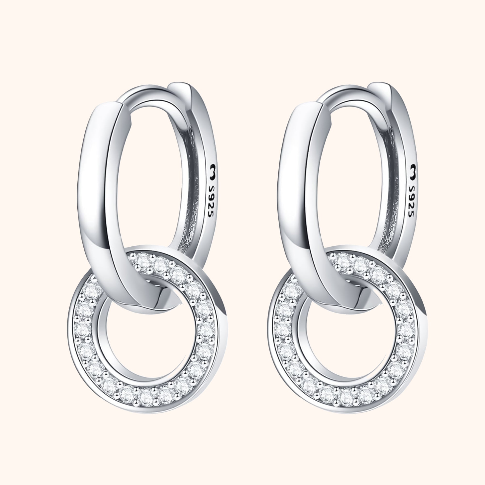 "Interlocking Hoops" Earrings - SophiaJewels