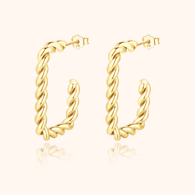 Twisted Braid Earrings - SophiaJewels