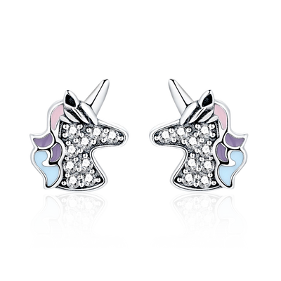 Unicorn Glitter Colour Earrings