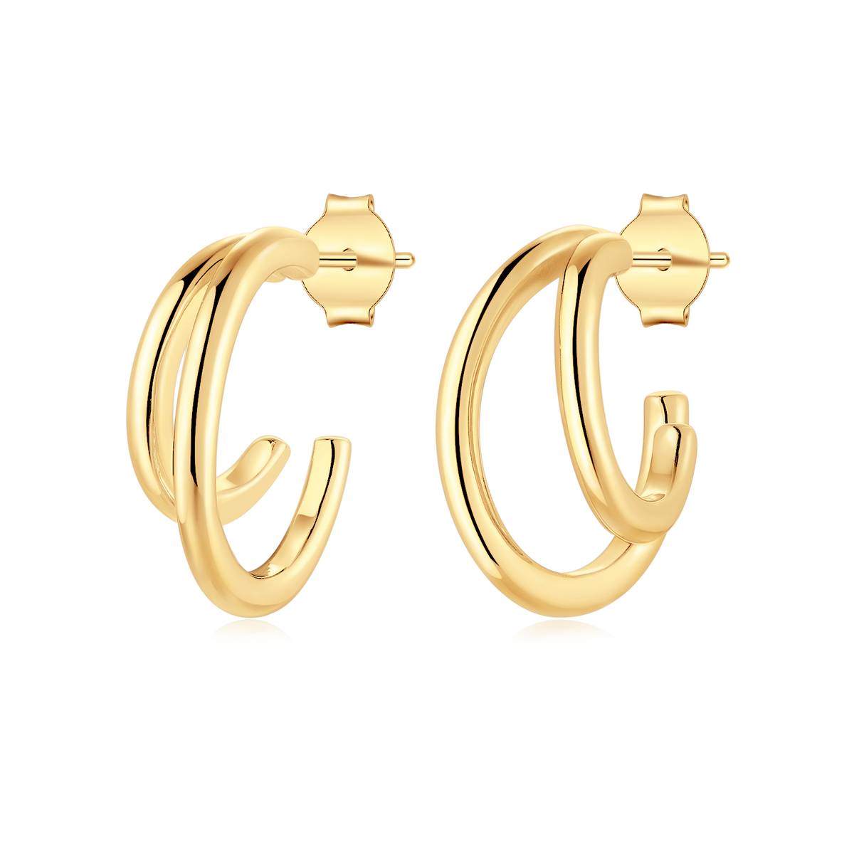 Half Ring Reflex Earrings - SophiaJewels