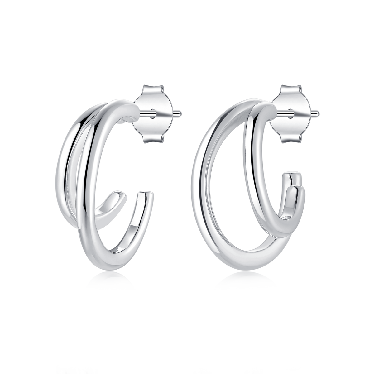 Half Ring Reflex Earrings - SophiaJewels
