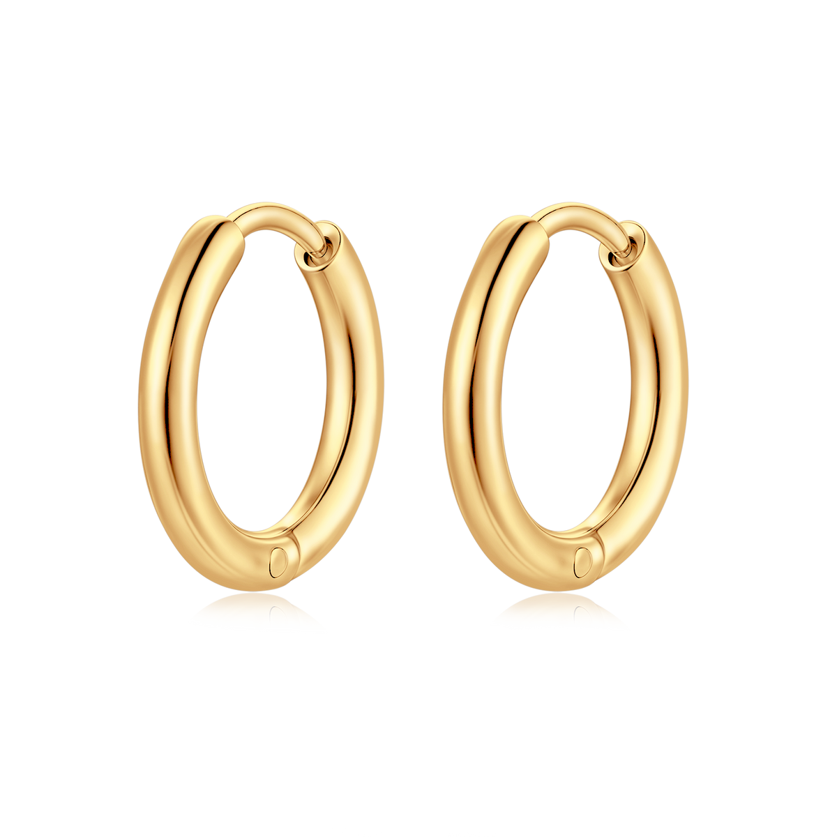 Steel Rounda Earrings - SophiaJewels