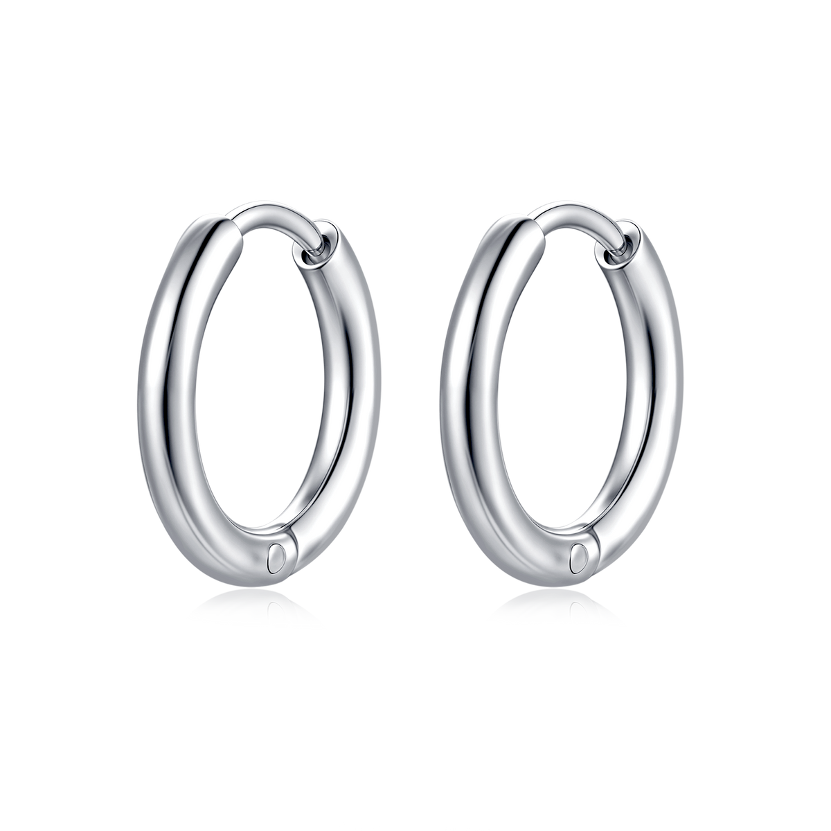 Steel Rounda Earrings - SophiaJewels