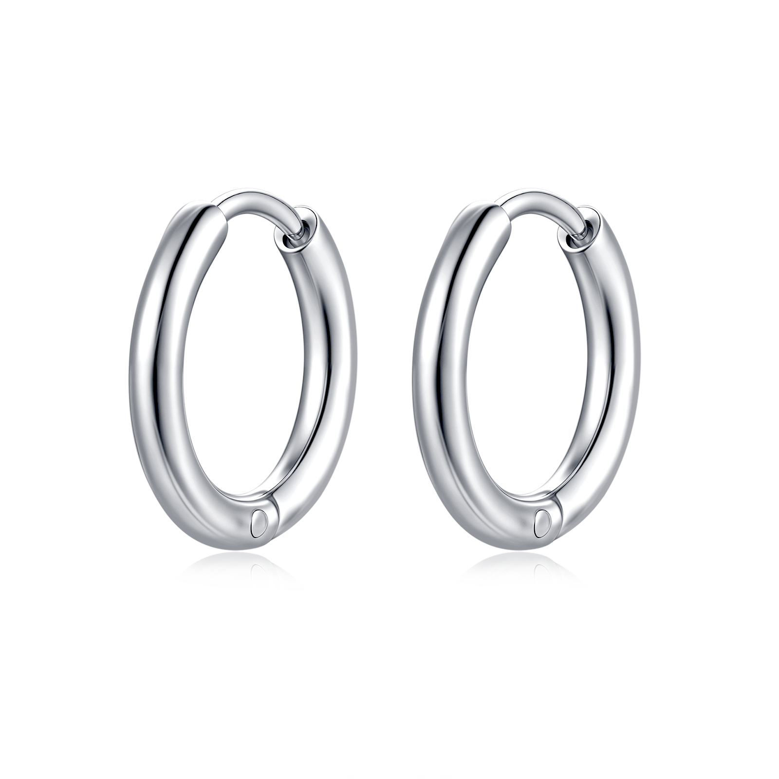 Steel Rounda Earrings