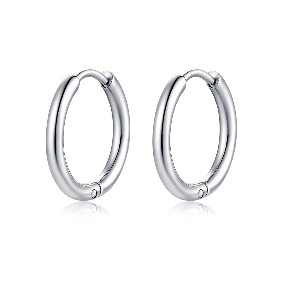 Steel Rounda Earrings - SophiaJewels
