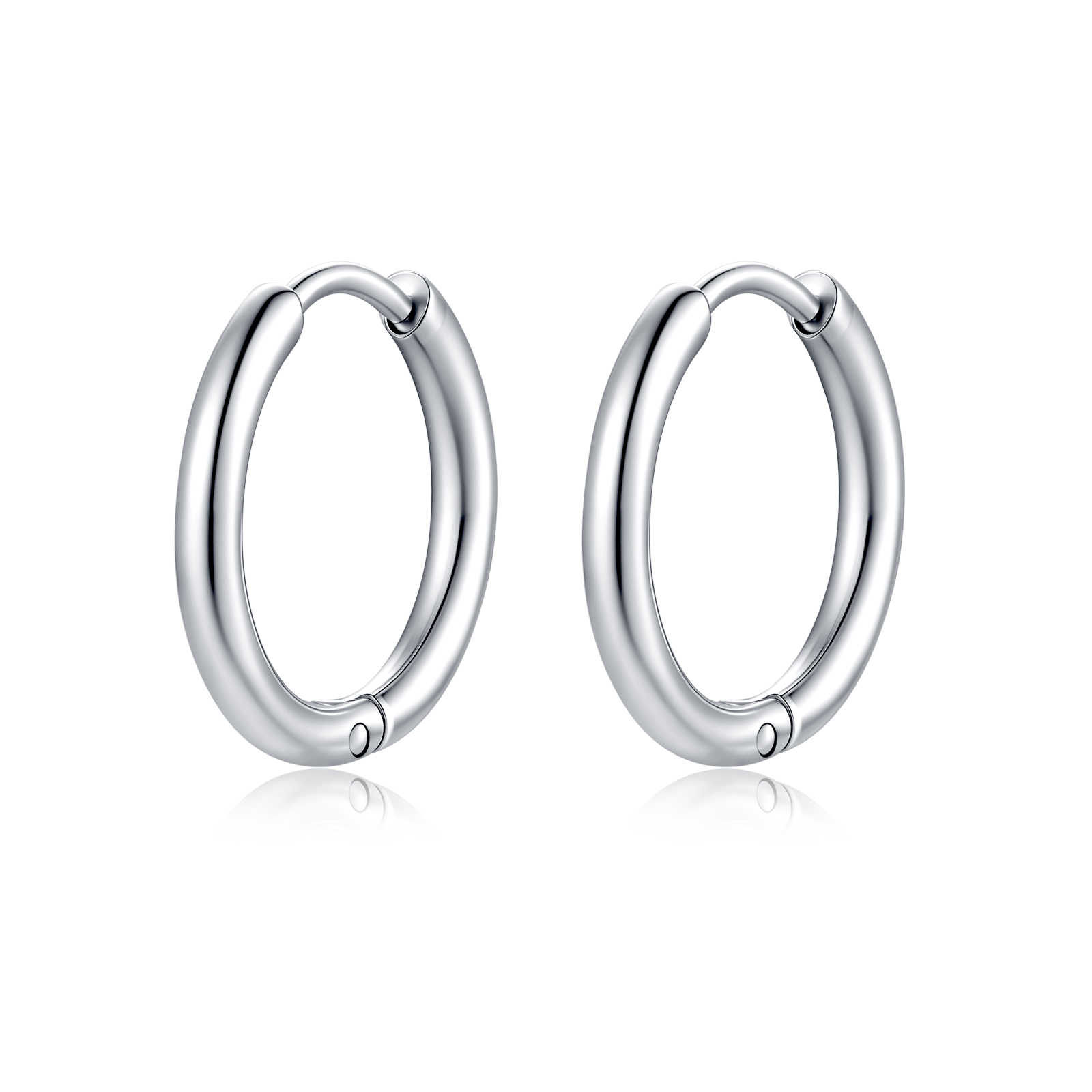 Steel Rounda Earrings