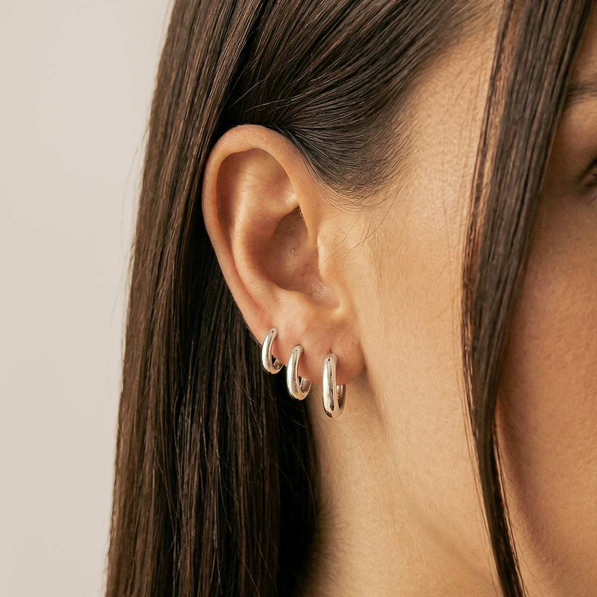 Steel Rounda Earrings