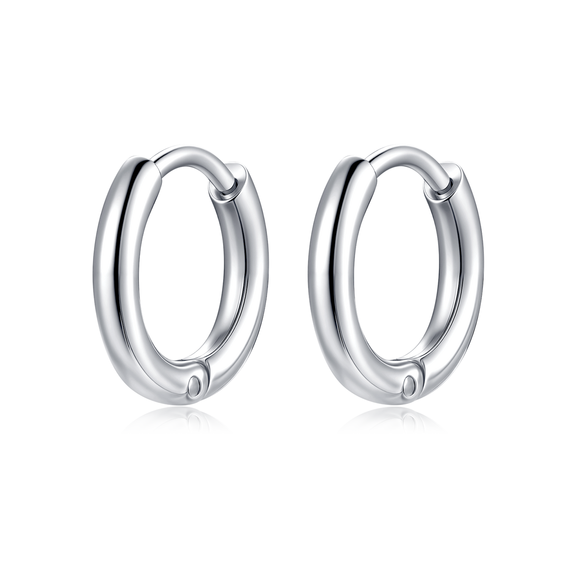 Steel Rounda Earrings - SophiaJewels
