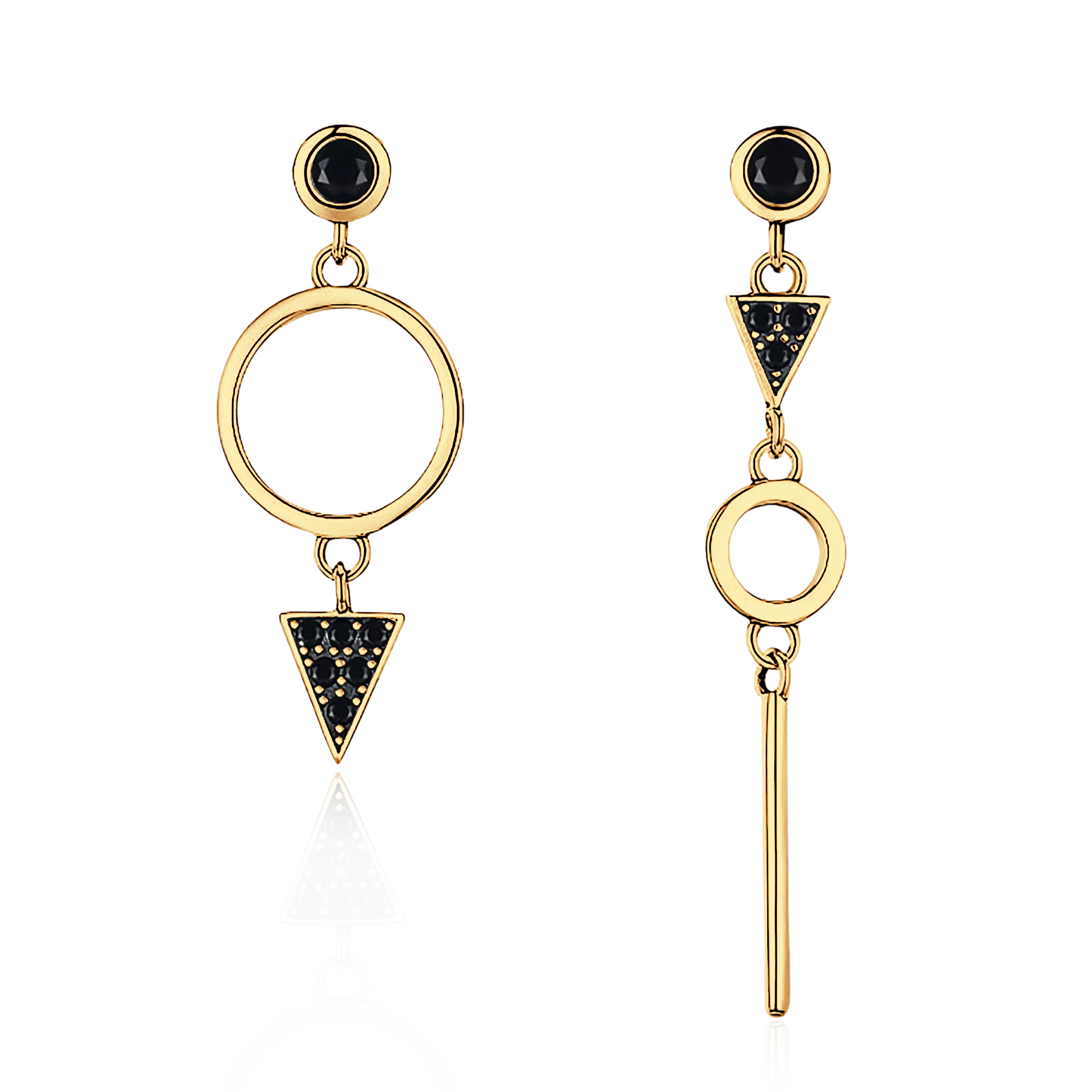 Black Spinel Earrings