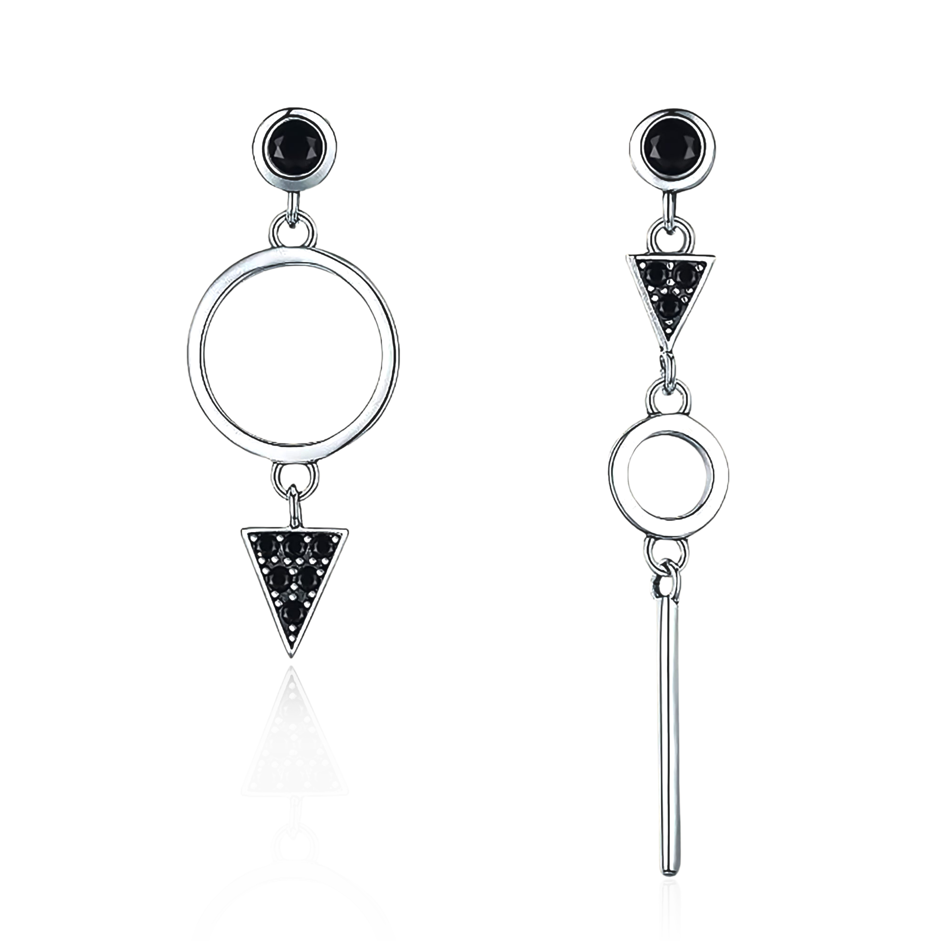 Black Spinel Earrings